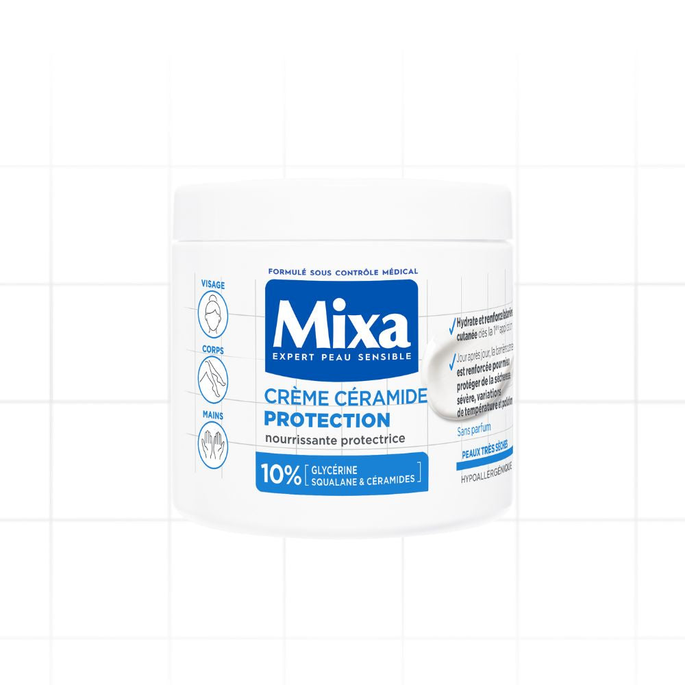 Mixa Crème Céramide Protection - Visage, Corps, Mains