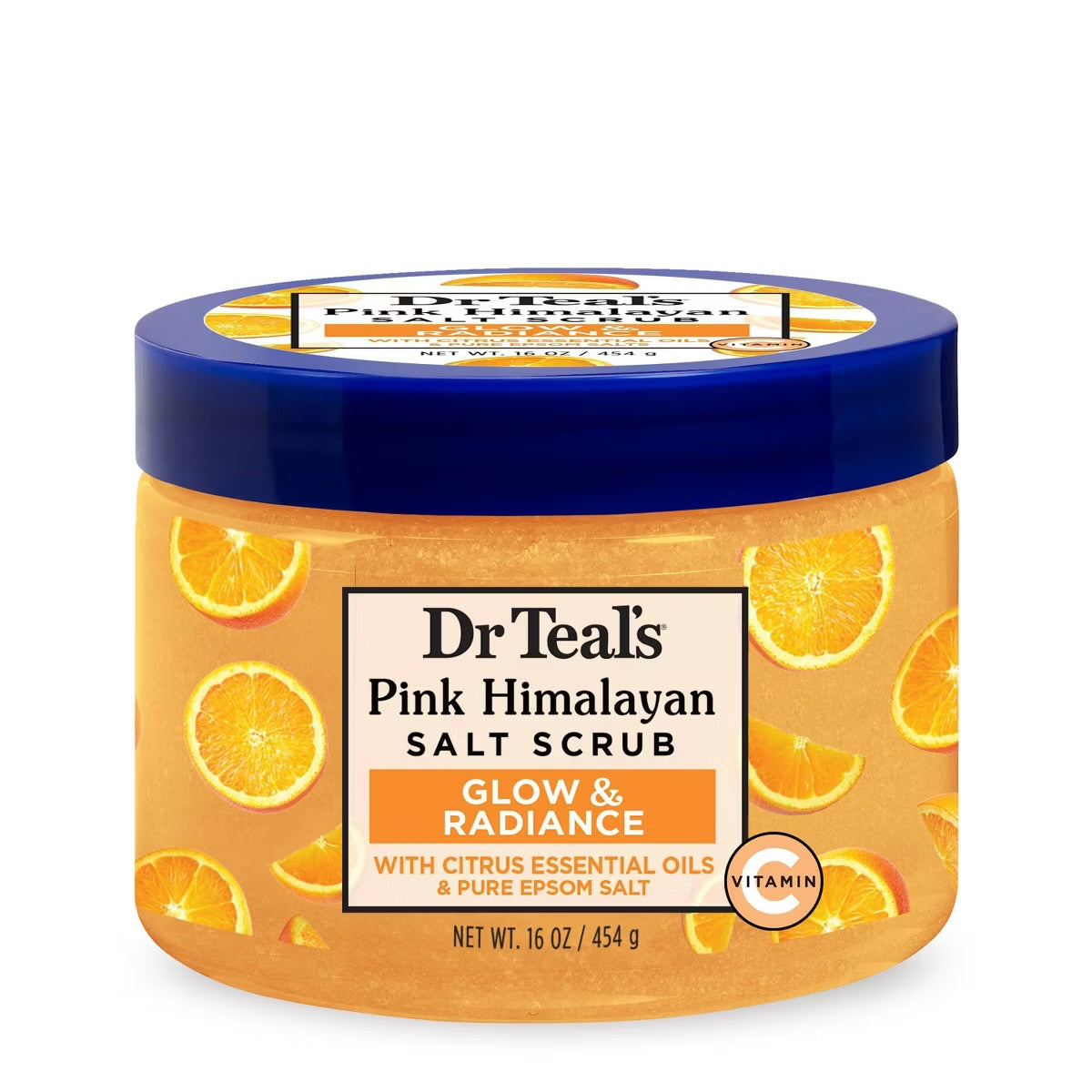 Dr Teal’s Gommage au Sel Rose de l’Hymalaya à la vitamine C Glow & Radiance