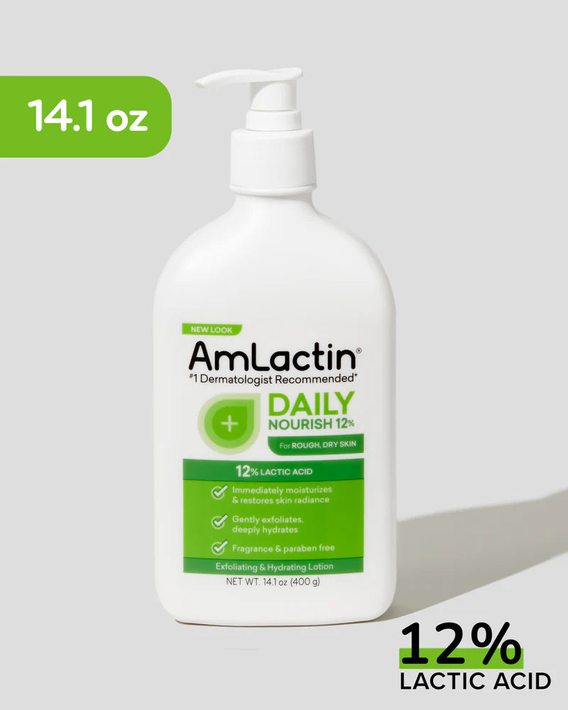 Amlactin-Lotion nourrissante avec 12 % d'acide lactique AHA