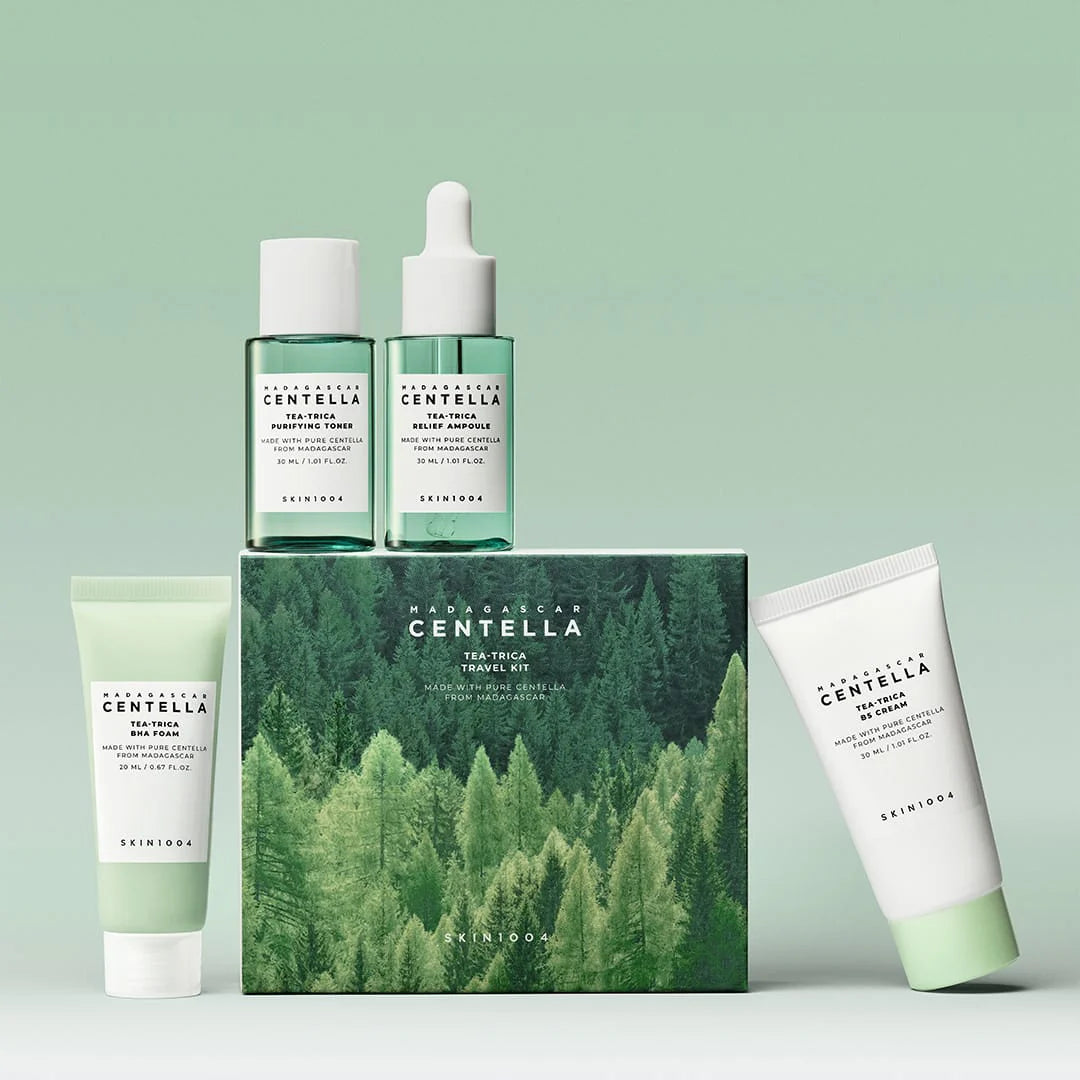 Skin1004 Centella Madagascar Tea-Trica Routine visage Peaux à Imperfections
