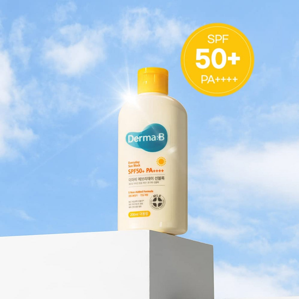 DERNA-B Everyday Sun Block Crème solaire Visage & Corps SPGF 50+ 200ML