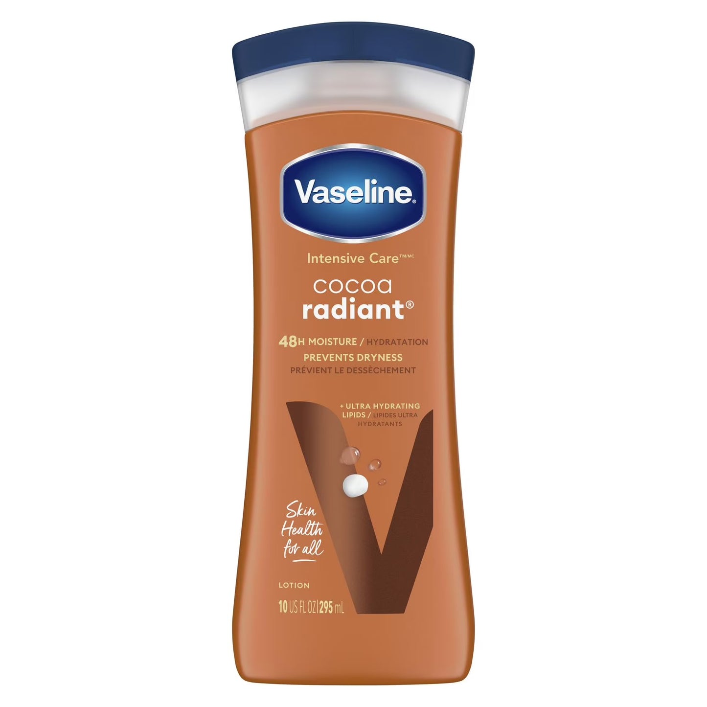 Vaseline Cocoa radiant Lait de corps hydratant 48H 295ml