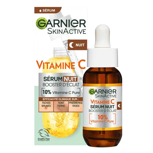 Garnier Sérum Nuit Booster d’Éclat [Vitamine C pure]