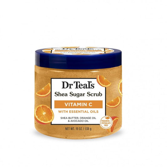 Dr Teal’s Gommage au sucre de karité aux agrumes, à la vitamine C et aux huiles essentielles