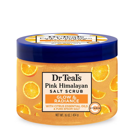 Dr Teal’s Gommage au Sel Rose de l’Hymalaya à la vitamine C Glow & Radiance
