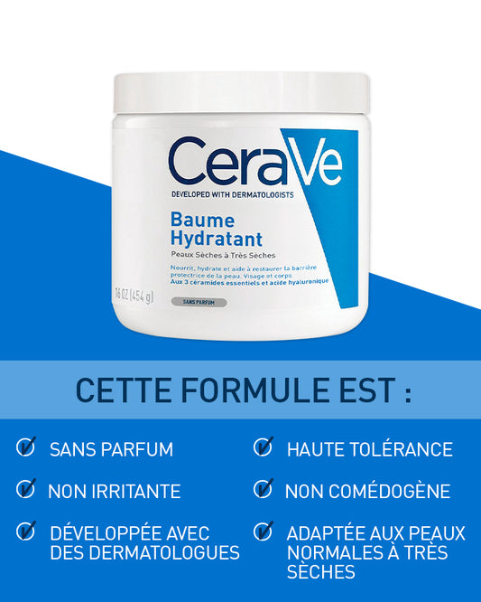 CERAVE Lait Corps Hydratant Peaux Sèches à très Sèches - 473ml