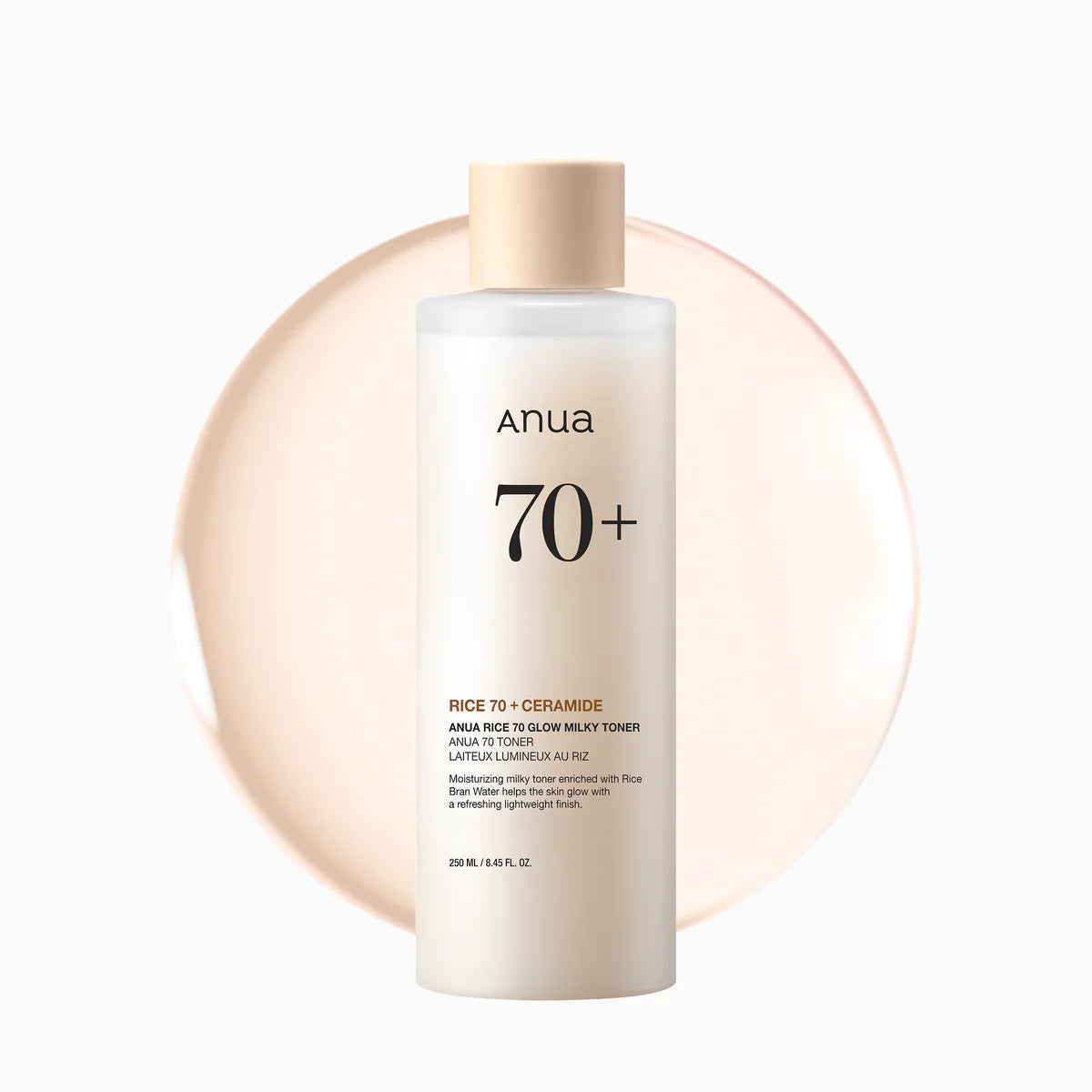 Anua Rice 70+Ceramide Toner Laiteux Lumineux au Riz
