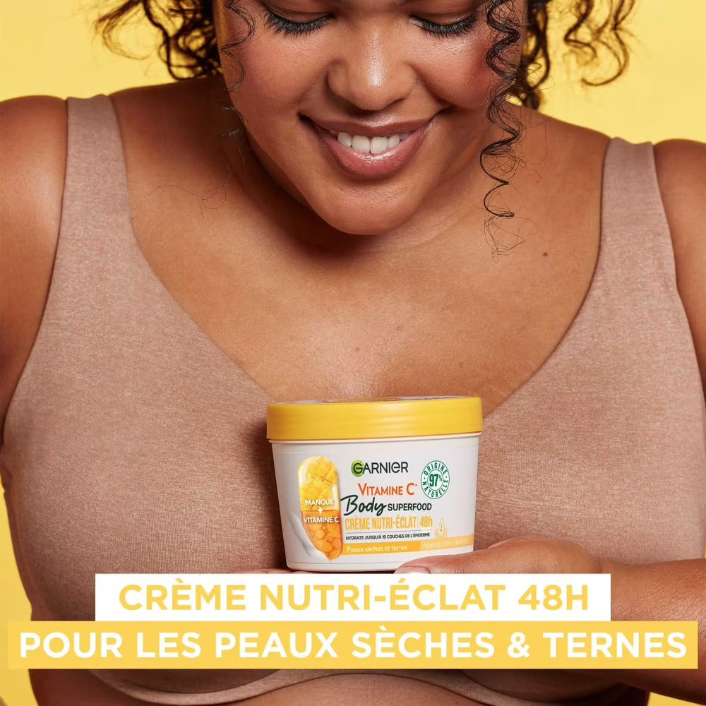Garnier Crème Nutrition-éclat Mangue + Vitamine C pour le corps