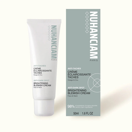 Nuhanciam Crème Éclaircissante Taches - Visage et Cou - Tous Types de Peaux, 50ml