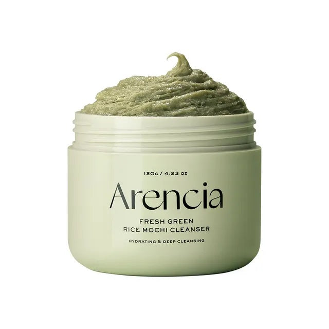 Arencia Fresh Green Nettoyant Visage Mochi au Riz pour peau à tendance acnéique