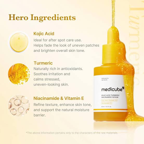 Medicube Acide Kojique + Curcuma Sérum visage Anti-tache 30ML
