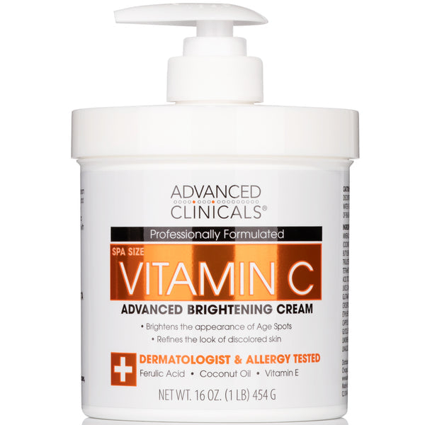 Advanced clinicals crème corporelle éclaircissante à la vitamine C