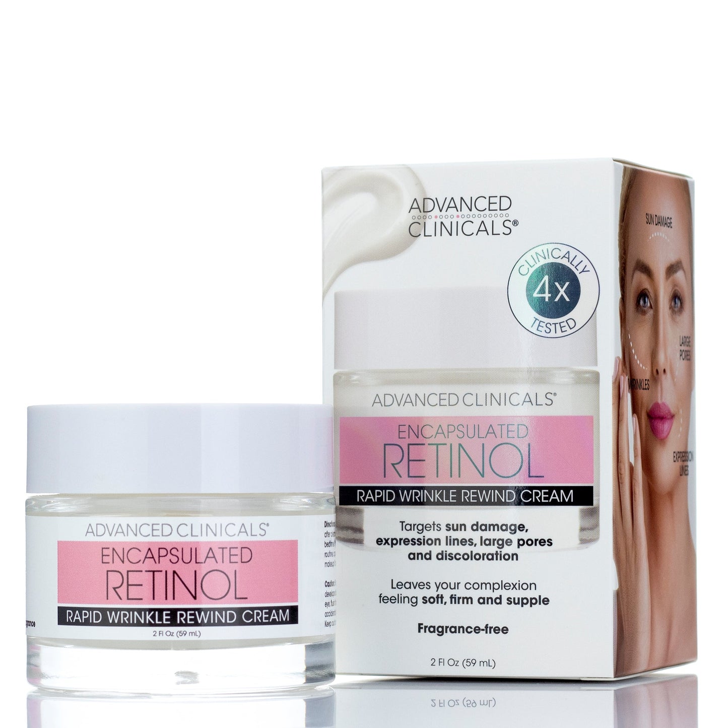 Advanced clinicals gél-crème visage au retinol encapsulé