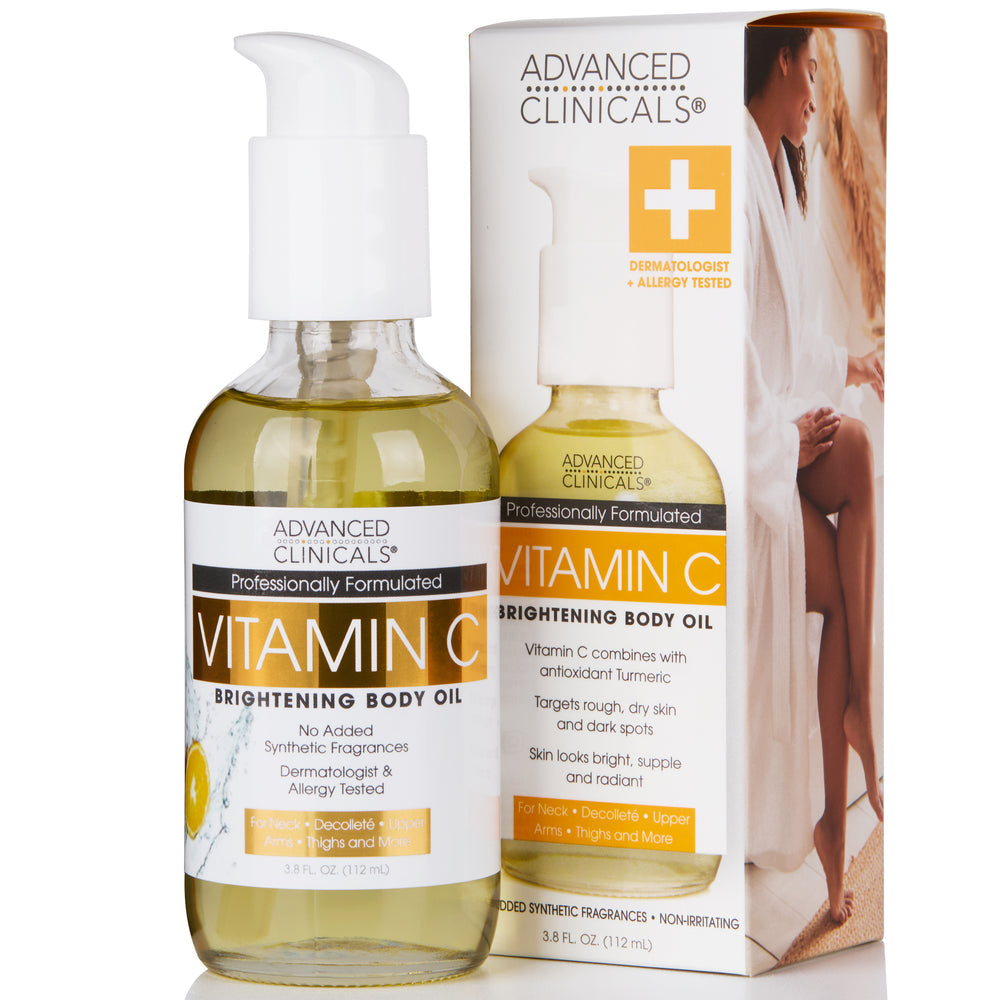 Advanced clinicals huile corporelle éclaircissante à la vitamine C